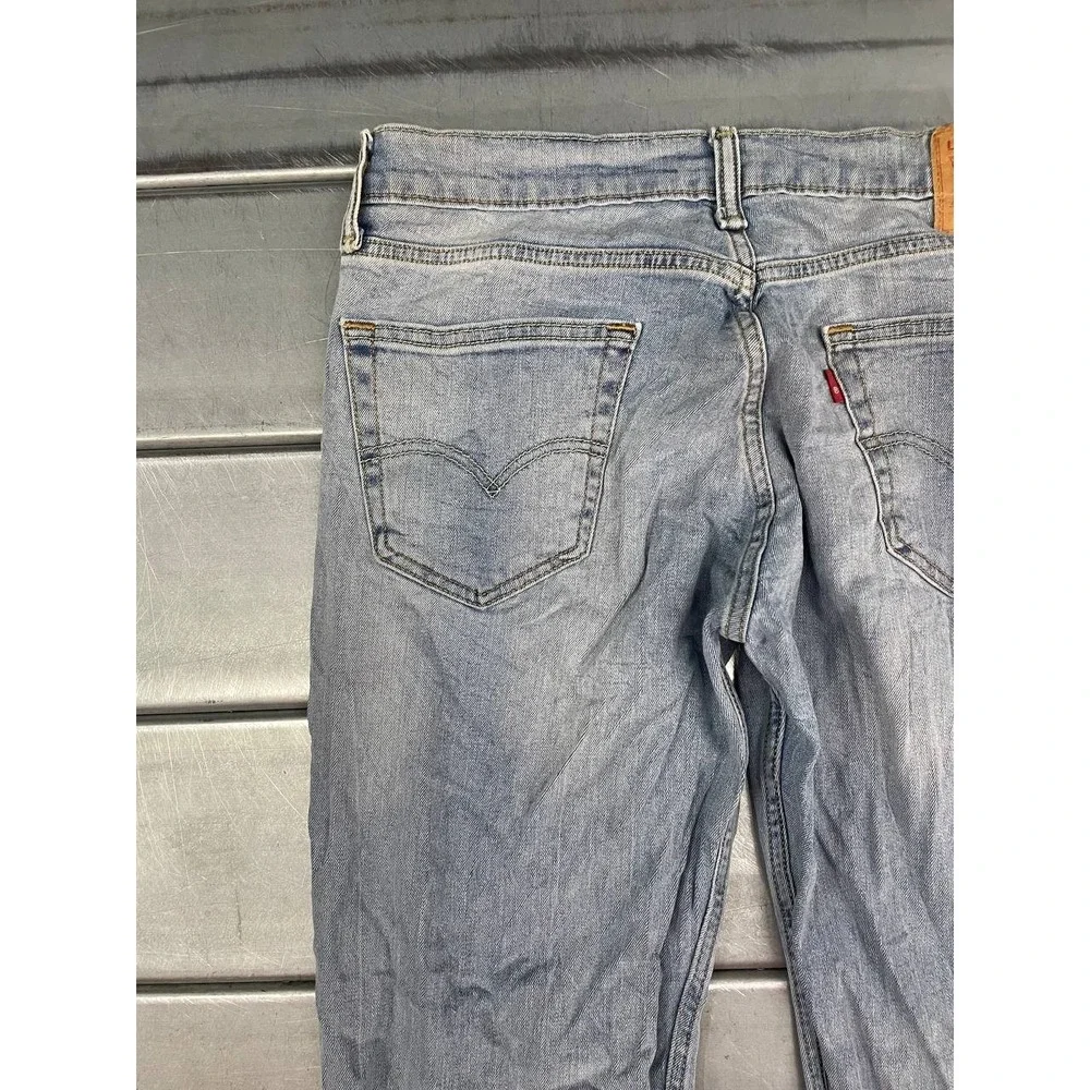 Levis‎ 511 Jeans Mens 33x34 Blue Light Wash Denim Straight Outdoor